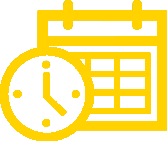 Vector image of a clock and a calendar.