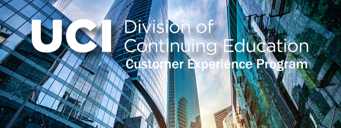 UCI Division of Continuing Education Customer Experience Program building header image